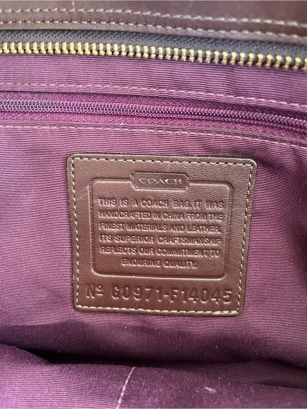 COACH Y2K Purple Patchwork Suede Tote Bleecker 14045 - Picture 2 of 7